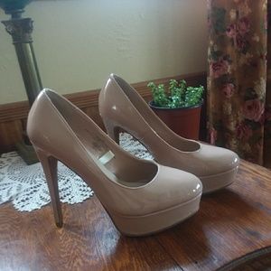 Nude stilletoe shoes